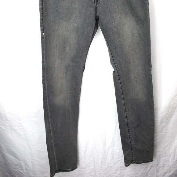 True Religion Gray Wash Rocco Relaxed Skinny Jeans Pants Men's Size 36 Grunge - Picture 2 of 9